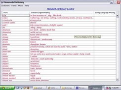 Homemade dictionary in windows environment