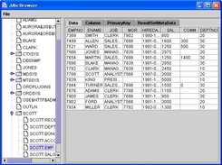 Table data window