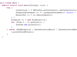 The main class of the example