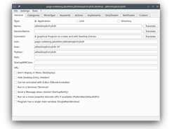 jdDesktopEntryEdit Screenshot 1