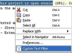 Applying a custom filter..