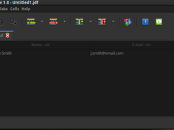 Main windows GTK+ 3 with a dark theme