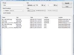 JDiskCat 1.3.0 - search window