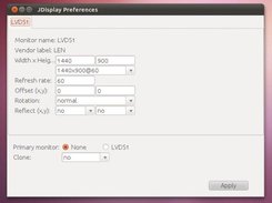 Preferences window