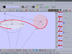 Join ellipse and circumference