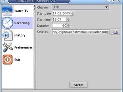 The panel for maintain your recordings