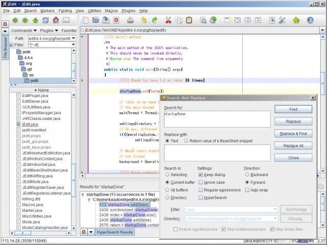 jswat in jedit tutorial