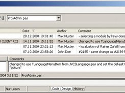 Delphi 2005/2006 History View integration