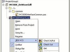 Delphi 2005/2006 Project Manager Menu integration