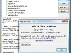 Jed's Ini Editor 1.0 in Windows Vista