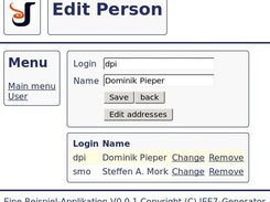 Generated entity editor