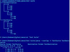 Demo of --overlap on 2 Similar folder trees