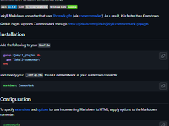 jekyll-commonmark Screenshot 1