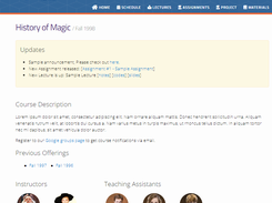 jekyll-course-website-template Screenshot 1