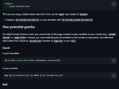 Jekyll Include Cache Screenshot 1