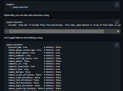 jekyll-minifier Screenshot 1