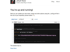 Jekyll Now Screenshot 1
