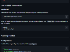 Jekyll PWA Plugin Screenshot 1