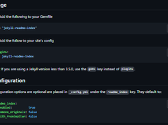 Jekyll Readme Index Screenshot 1