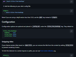 Jekyll Titles from Headings Screenshot 1