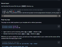 jekyll-version-plugin Screenshot 1