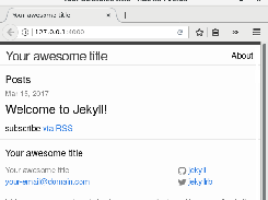 Jekyll sample site