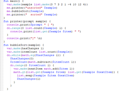 bubble sort algorithm
