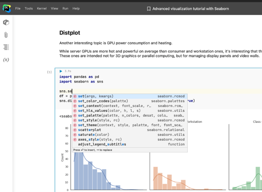 JetBrains Datalore Screenshot 1