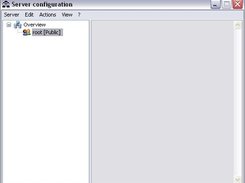 Configuration dialog of the server.