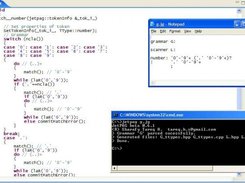 A sample session where a single lexer rule is generated