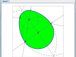 Drawing an egg with compass