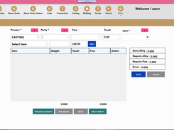 Melting Management - Jewellery Management Software | ERP Software for jewelry businesses