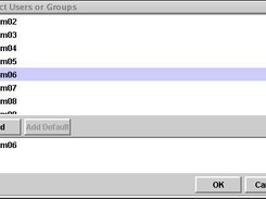 The Add Users Window