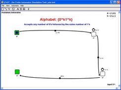 A PDA that accepts the language 0(^k)1(^k)