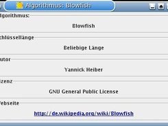 The Dialog with the info about the algorithms