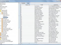 Activated table view by selecting a table node.