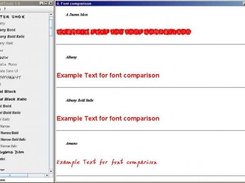 Font comparison