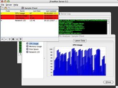 Mac OS - Client View, Client Data View & Server Log View