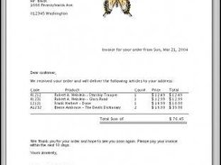 5. Invoices (with a WMF-butterfly)