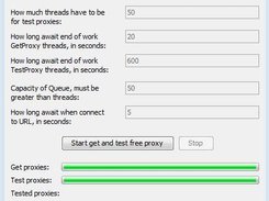 GUI for test purposes