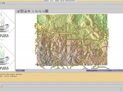 "elevation" and "aspect" map with overlayed vector "roads"