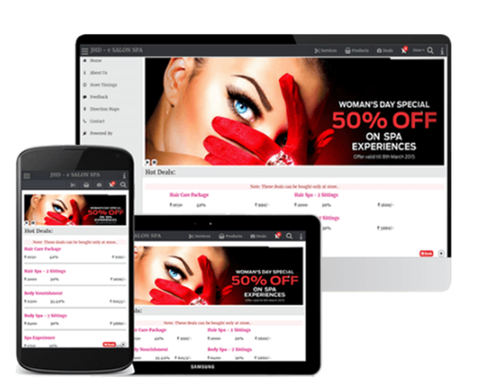 JHD - e SALON SPA Screenshot 1