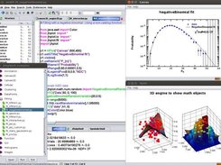jHepWork IDE with plotted graphs