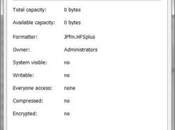 Properties of a hfs/hfs+ virtual folder