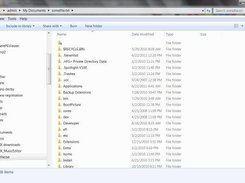 A mac partition opened in explorer