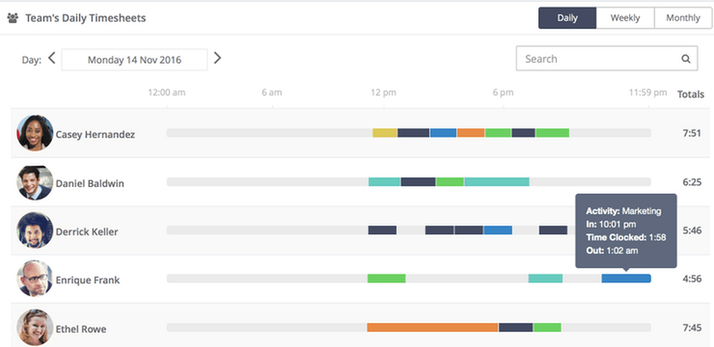 Jibble-DailyTimesheets