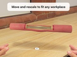 Move and rescale to fit any workplace