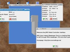 The different control windows of Robot3d by chickenf