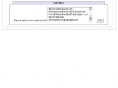 Main menu of jinFORM showing the available forms