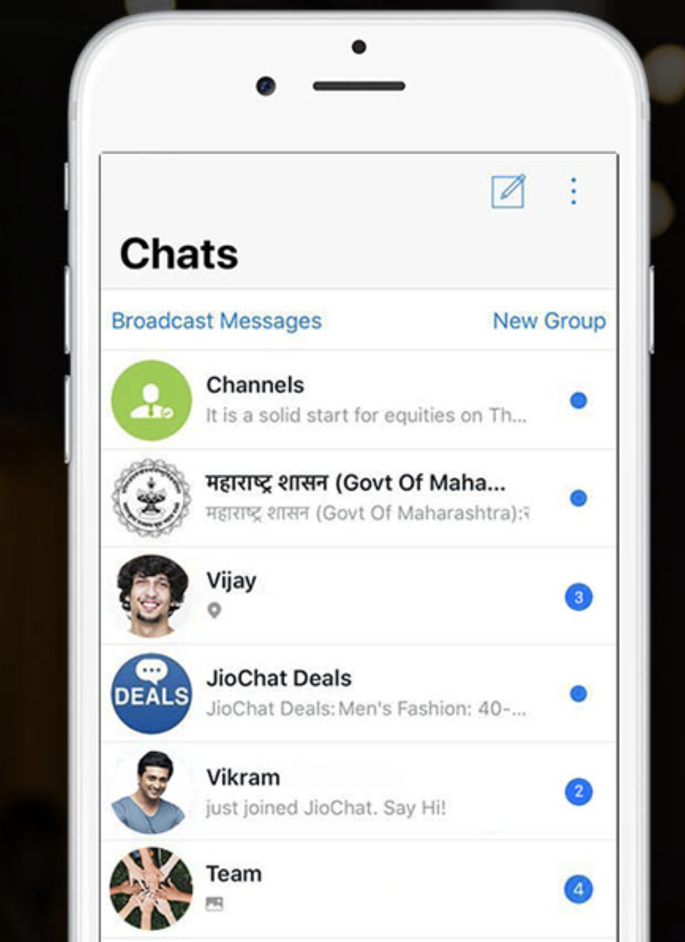 JioChat Screenshot 1